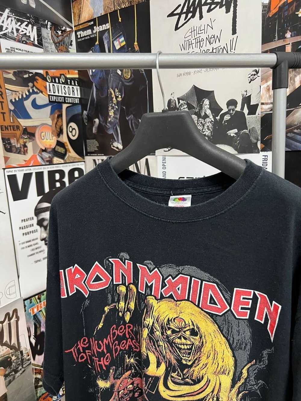 Iron Maiden × Rock T Shirt × Vintage Vintage Iron… - image 3