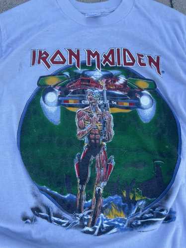 Band Tees × Iron Maiden × Vintage Vintage 1987 Iro