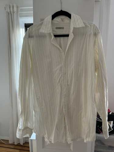 Burberry Vintage Burberry White/Yellow Striped Log