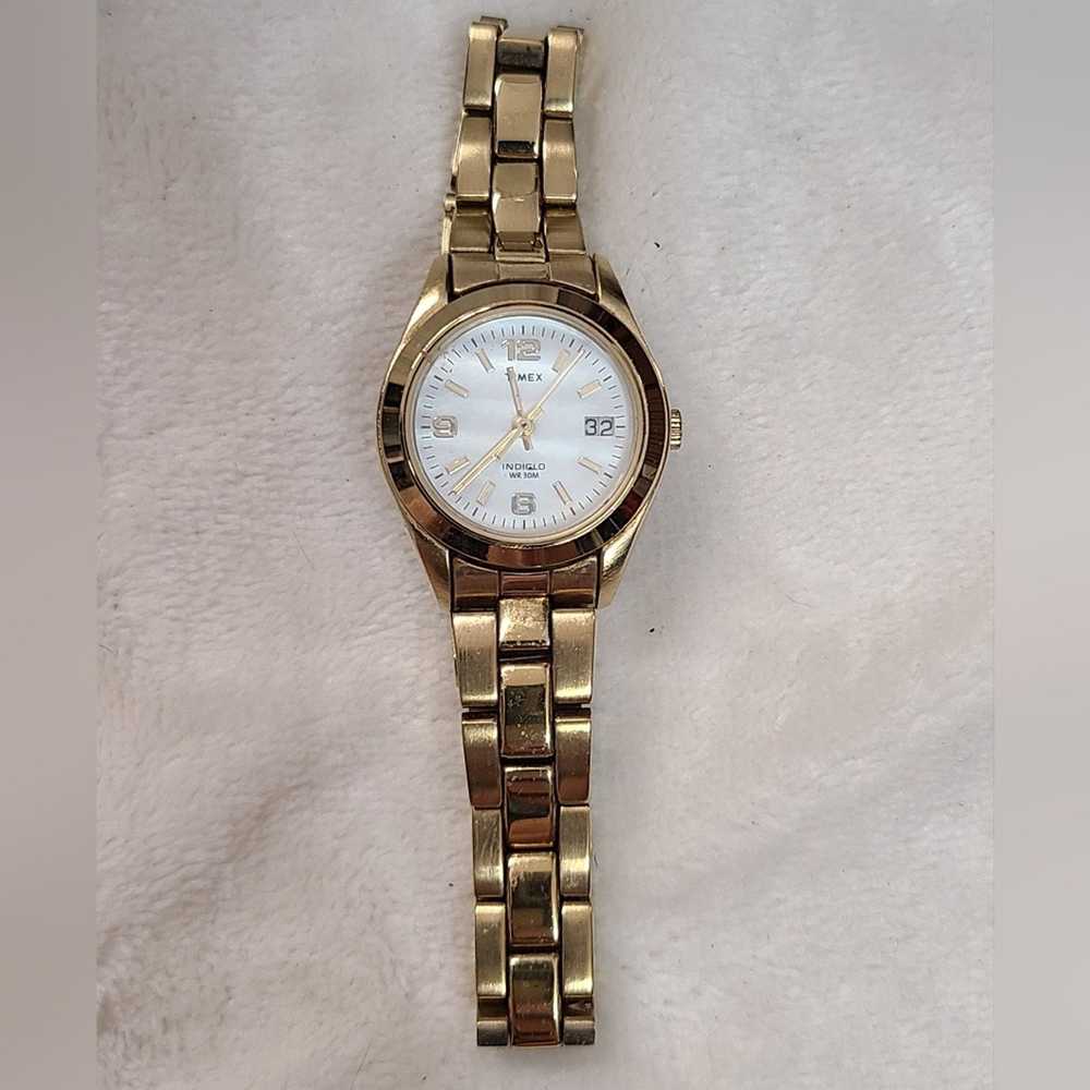 Timex Vintage Timex Indiglo Women's Gold Tone Wat… - image 2