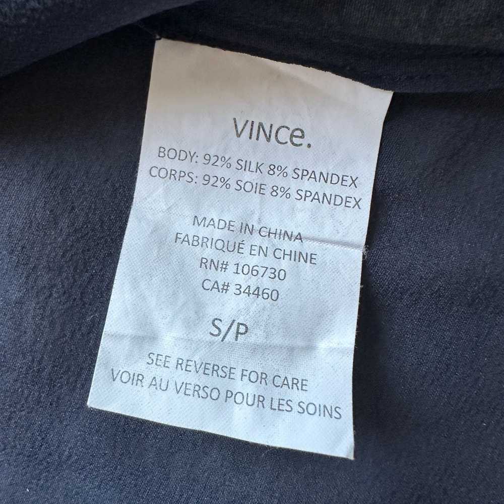 Vince Vince Silk Sheer Chiffon Split Hem Tunic Bl… - image 6