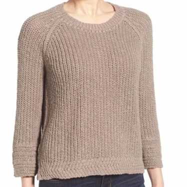 Madewell Madewell Coffeehouse Brown Linen Knit Pul