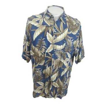 Pierre Cardin vtg Men Hawaiian camp shirt p2p 24 … - image 1