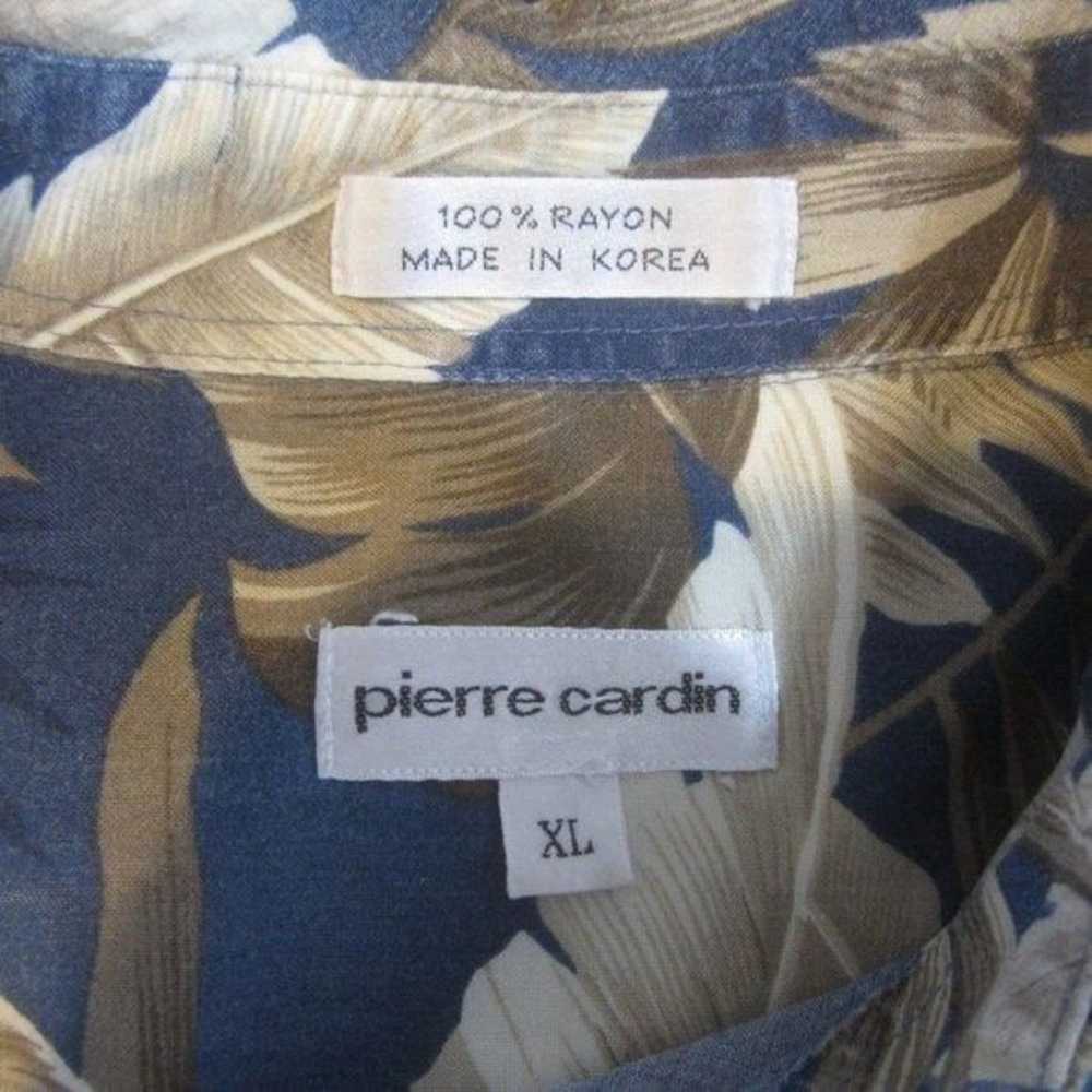 Pierre Cardin vtg Men Hawaiian camp shirt p2p 24 … - image 7