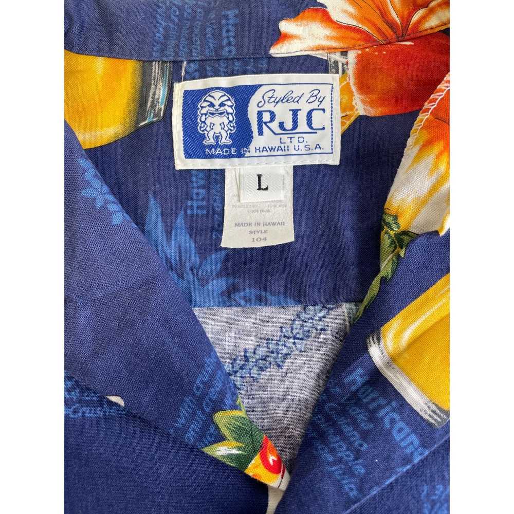 Other RJC Ltd Hawaii Men's Blue Tropical Button u… - image 4