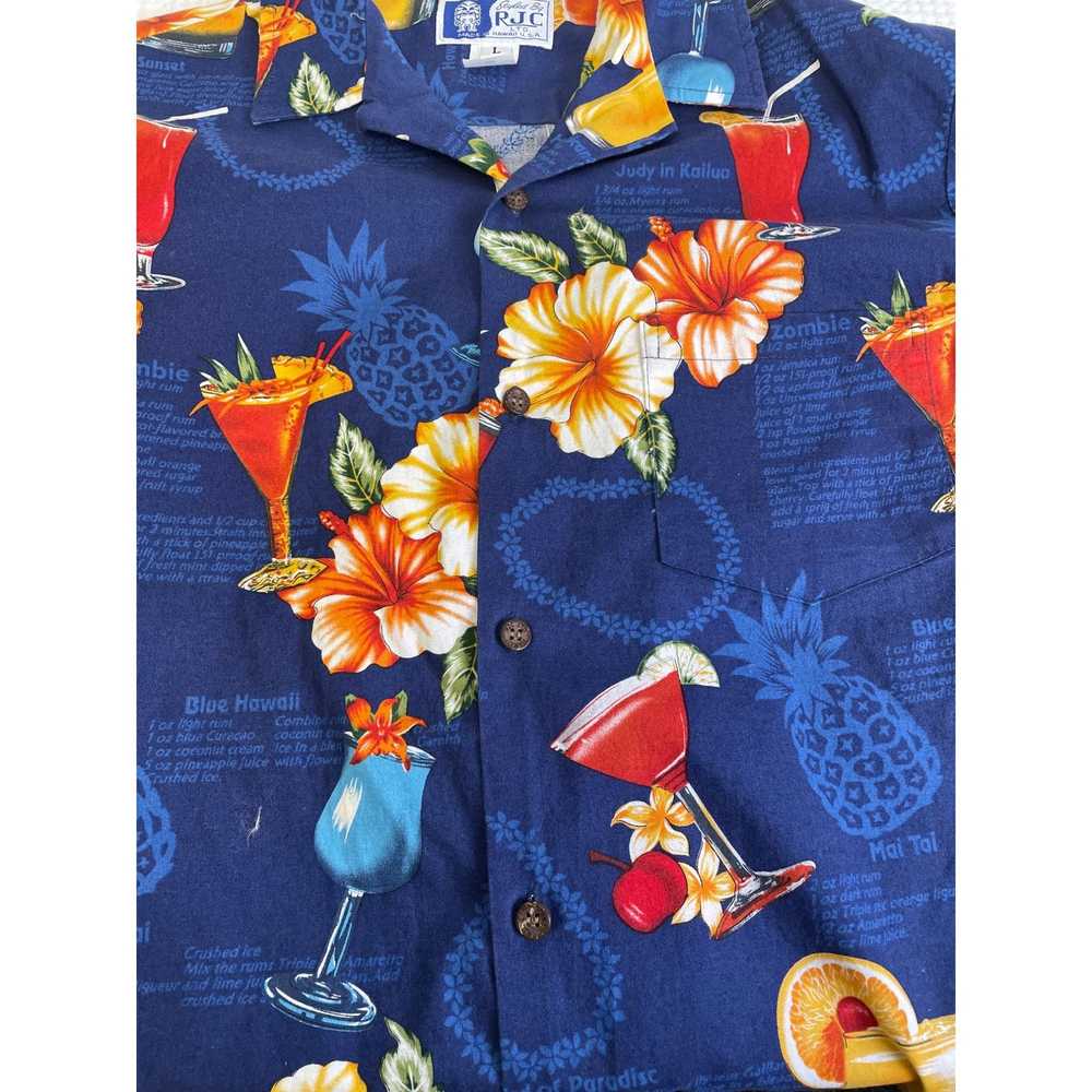 Other RJC Ltd Hawaii Men's Blue Tropical Button u… - image 5