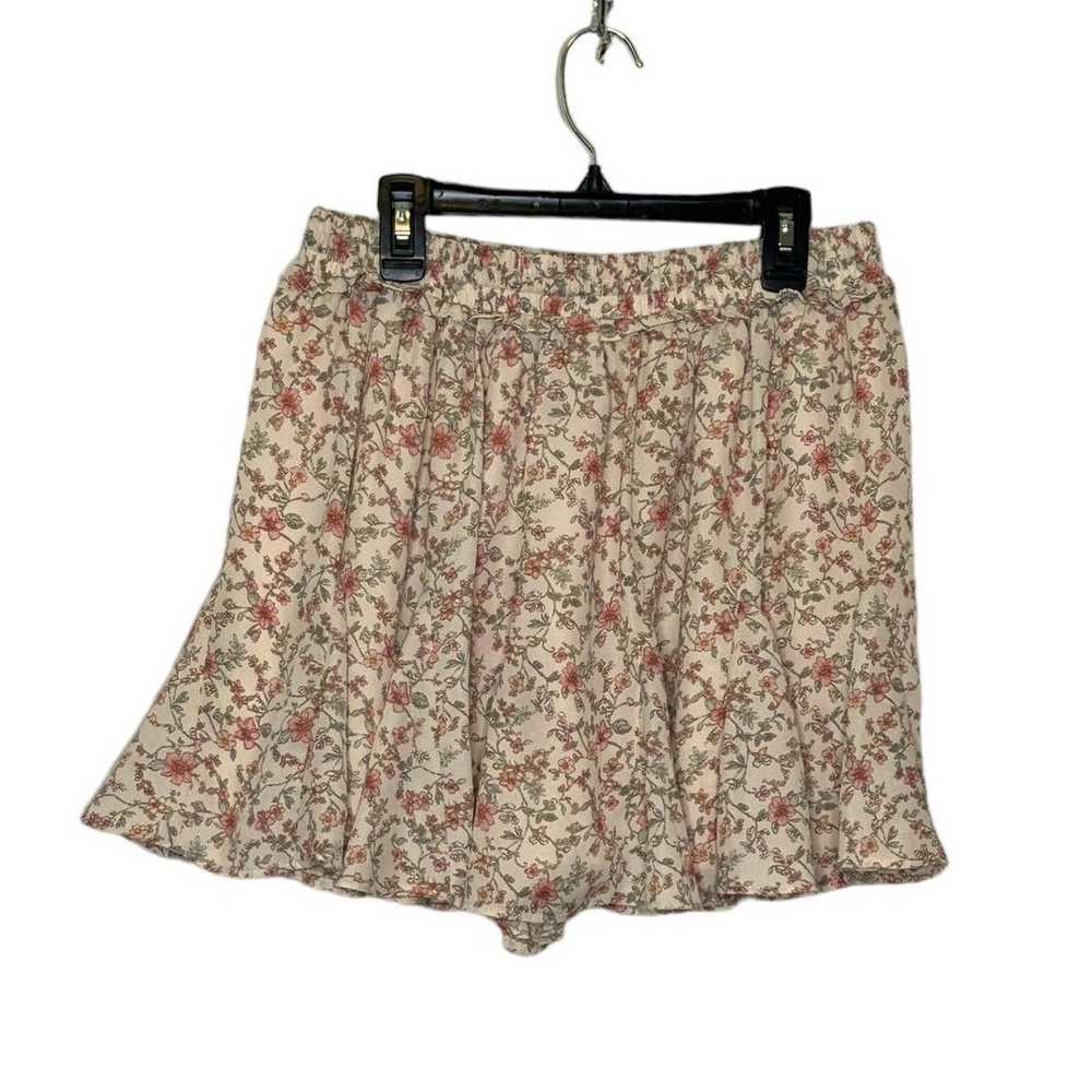 Anthropologie Paper Crane cream floral culottes p… - image 2