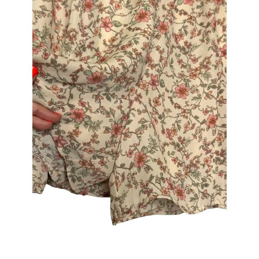 Anthropologie Paper Crane cream floral culottes p… - image 6