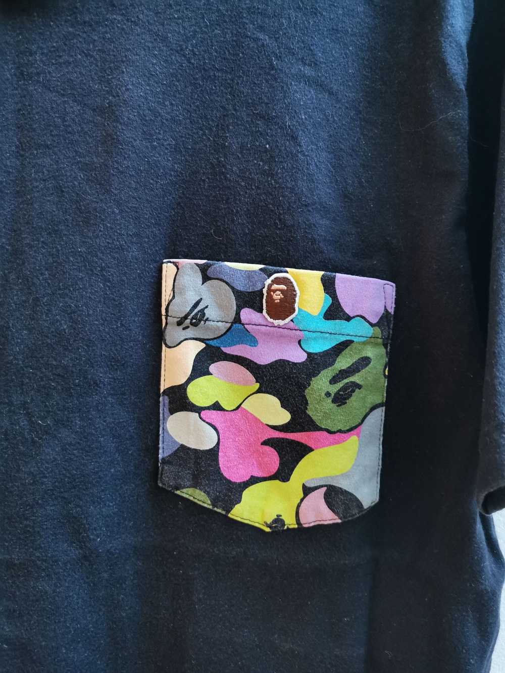 Bape A Bathing Ape Black Multi Candy camo pocket … - image 2