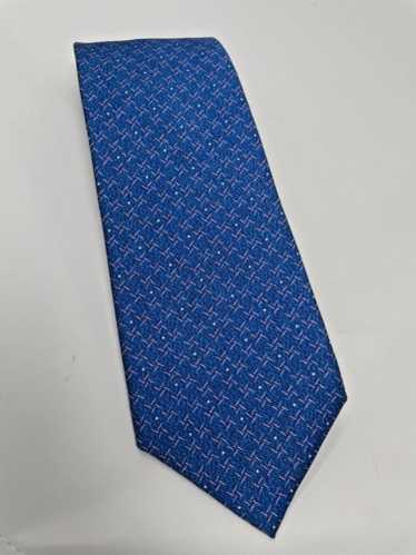 BVLGARI THE SEVEN FOLD TIE ネイビー Bvlgari mens silk seven-fold - Gem