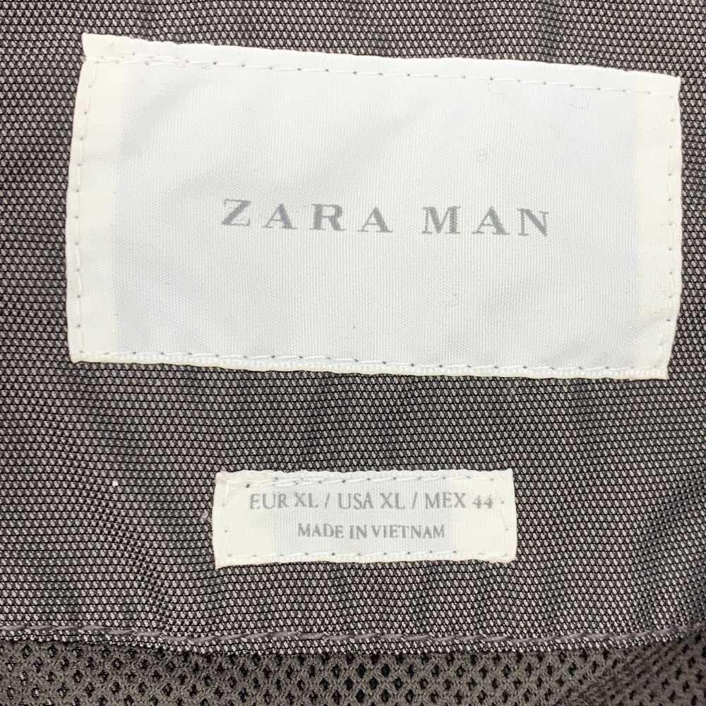 Zara Zara Man Windbreaker Jacket Hooded Gray Zip … - image 2