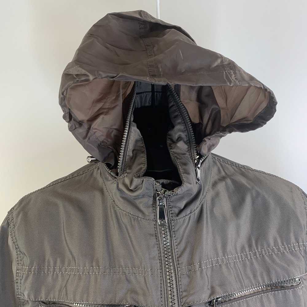 Zara Zara Man Windbreaker Jacket Hooded Gray Zip … - image 7