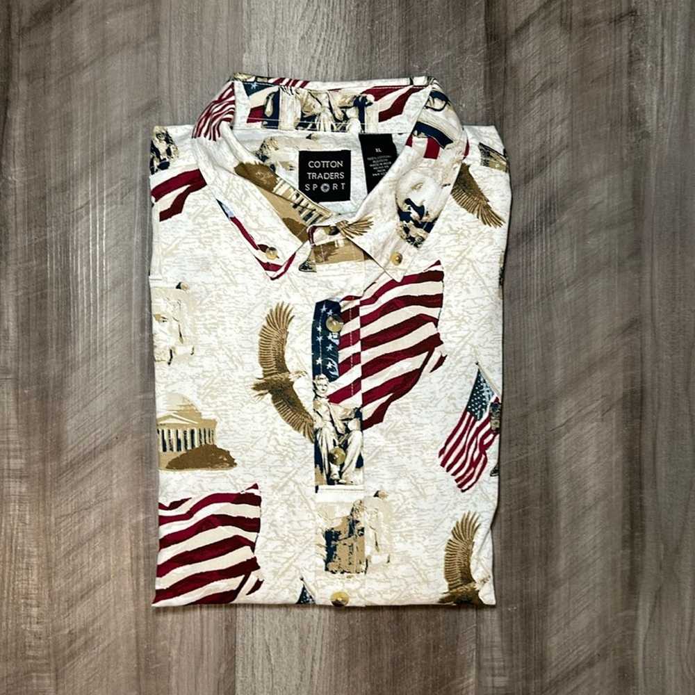 1 Cotton Traders Sport American Monuments Short S… - image 1