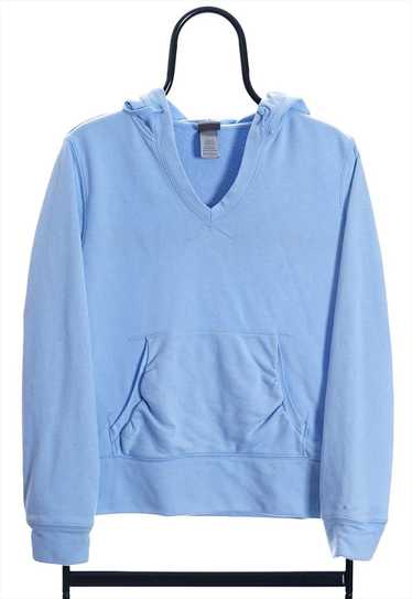 Vintage Champion Y2K Pastel Blue Hoodie Womens