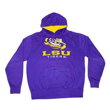 Vintage LSU Tigers Embroidered Pullover Hoodie