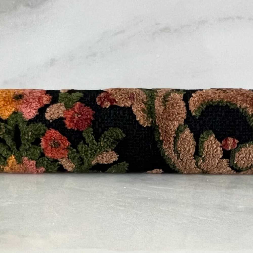 Vintage 60's VERDI Floral Carpet Tapestry Brocade… - image 10