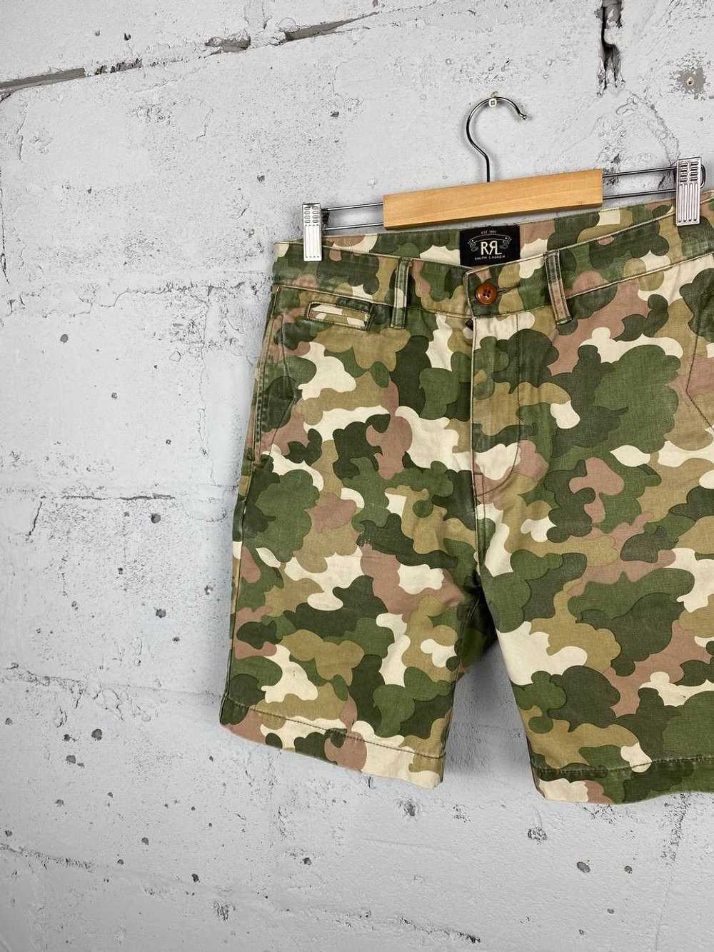 RRL Ralph Lauren RRL Military Camo Cargo Shorts - image 2