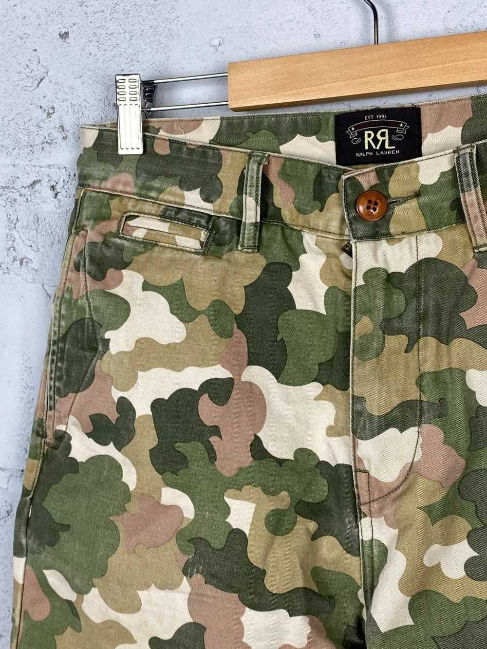 RRL Ralph Lauren RRL Military Camo Cargo Shorts - image 3