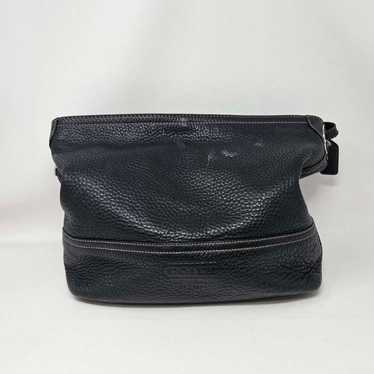 Coach black pebbled leather purse