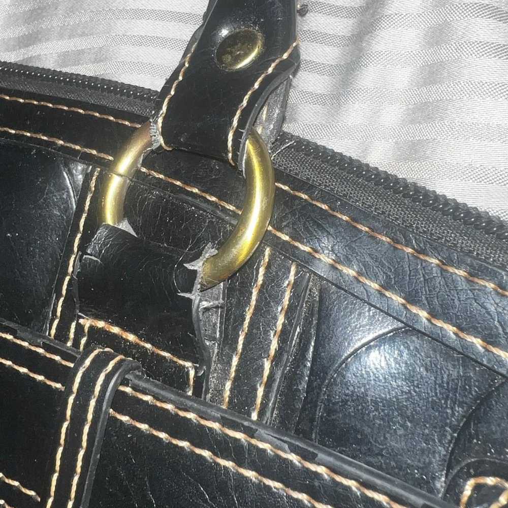 Vintage Coach Handbag Tote Purse - image 8