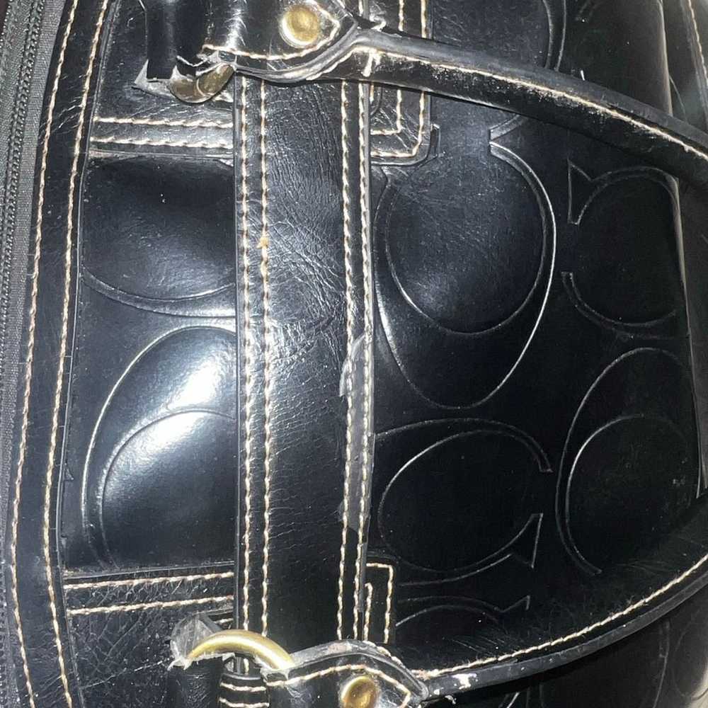 Vintage Coach Handbag Tote Purse - image 9