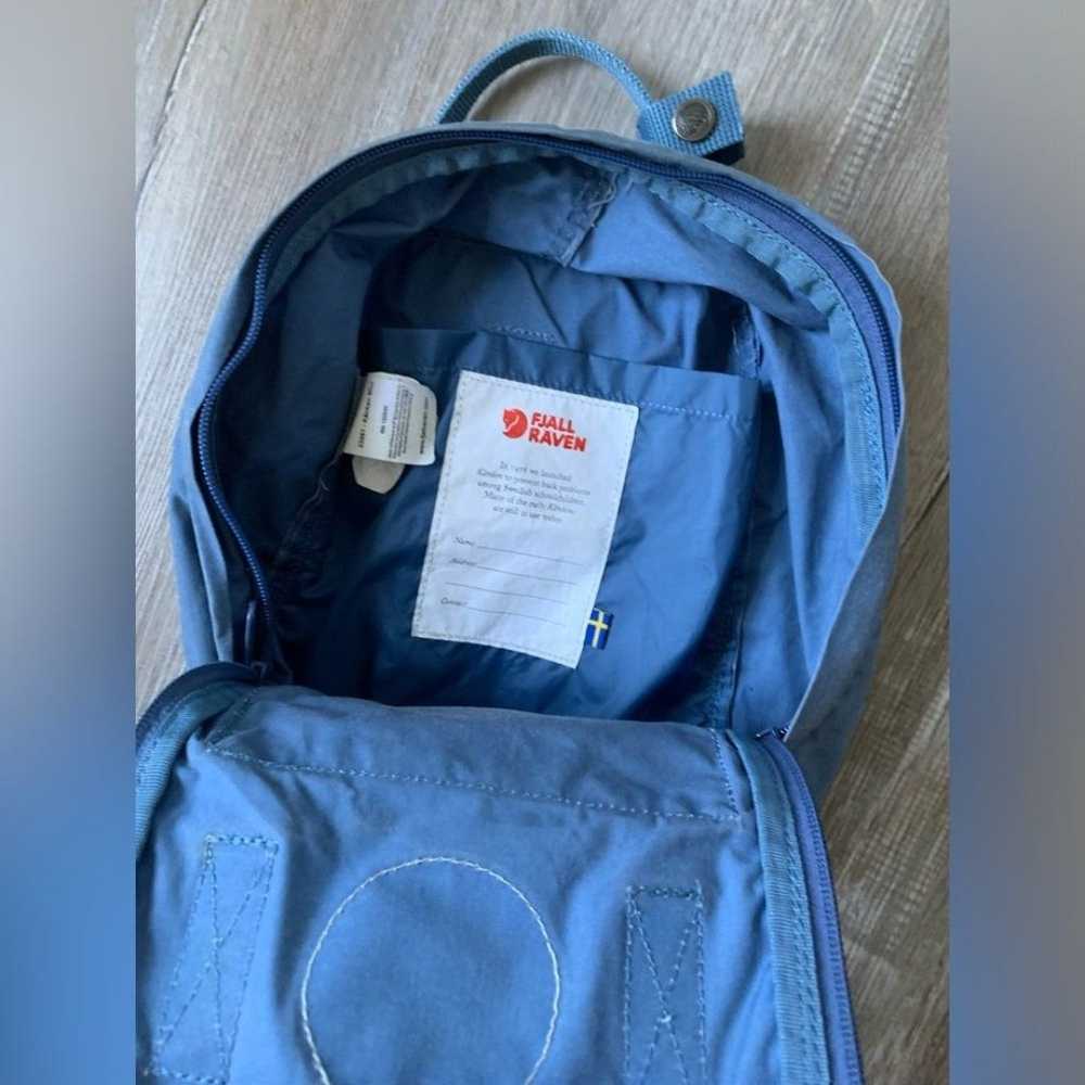 Fjallraven Kanken Mini Outdoor Backpack Slate Blu… - image 11