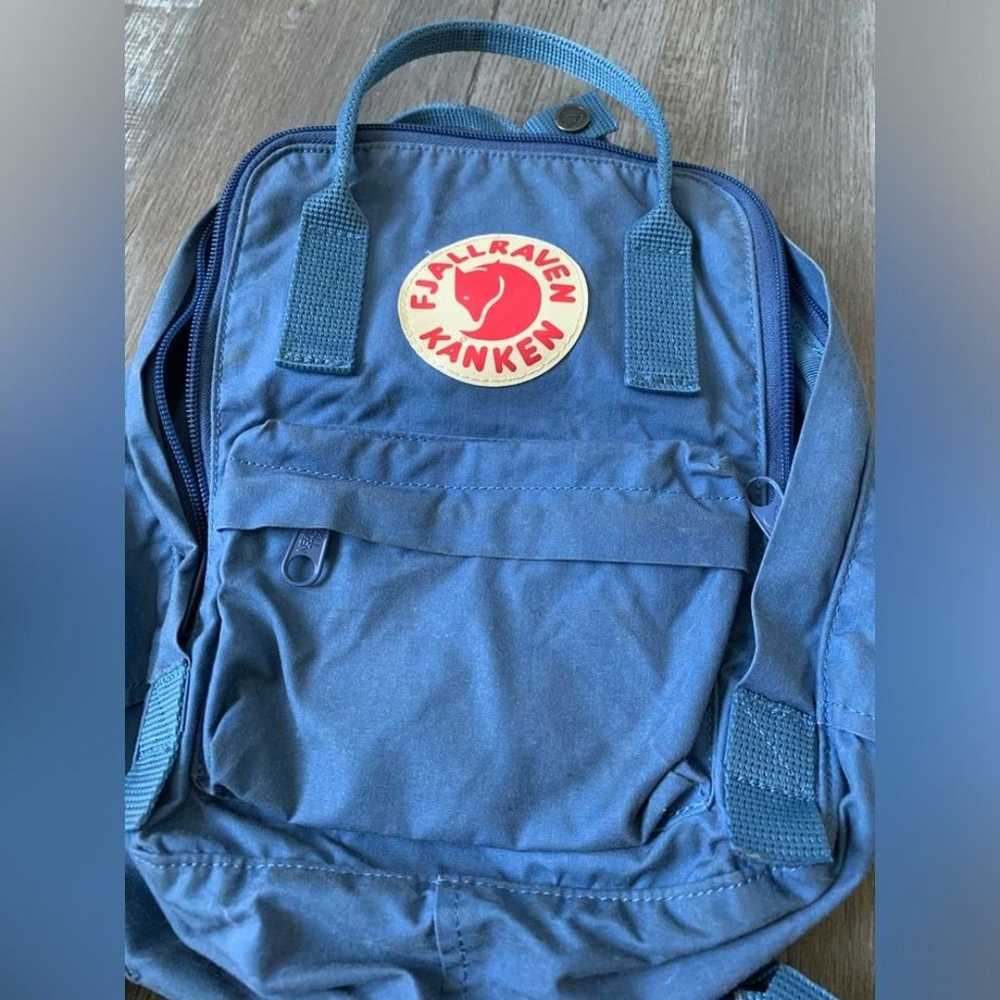 Fjallraven Kanken Mini Outdoor Backpack Slate Blu… - image 5