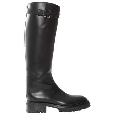 Ann Demeulemeester Leather riding boots