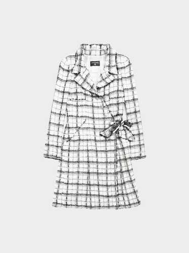 Chanel Spring 2005 Black and White Tweed Long Coat