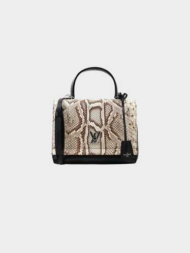 Louis Vuitton 2016 Black Python and Calfskin Lockm