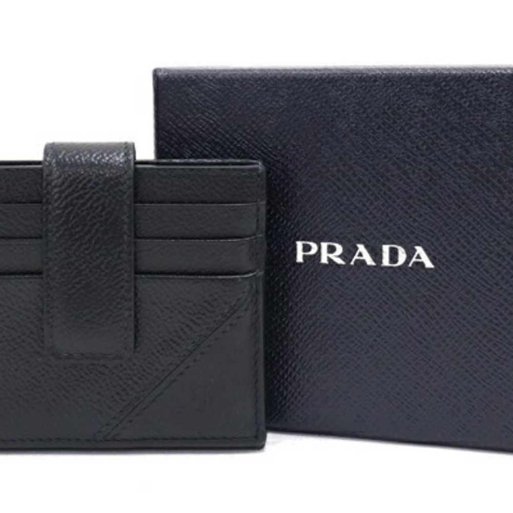 Prada Prada Card Case 2MC049 Black Leather Pass C… - image 8