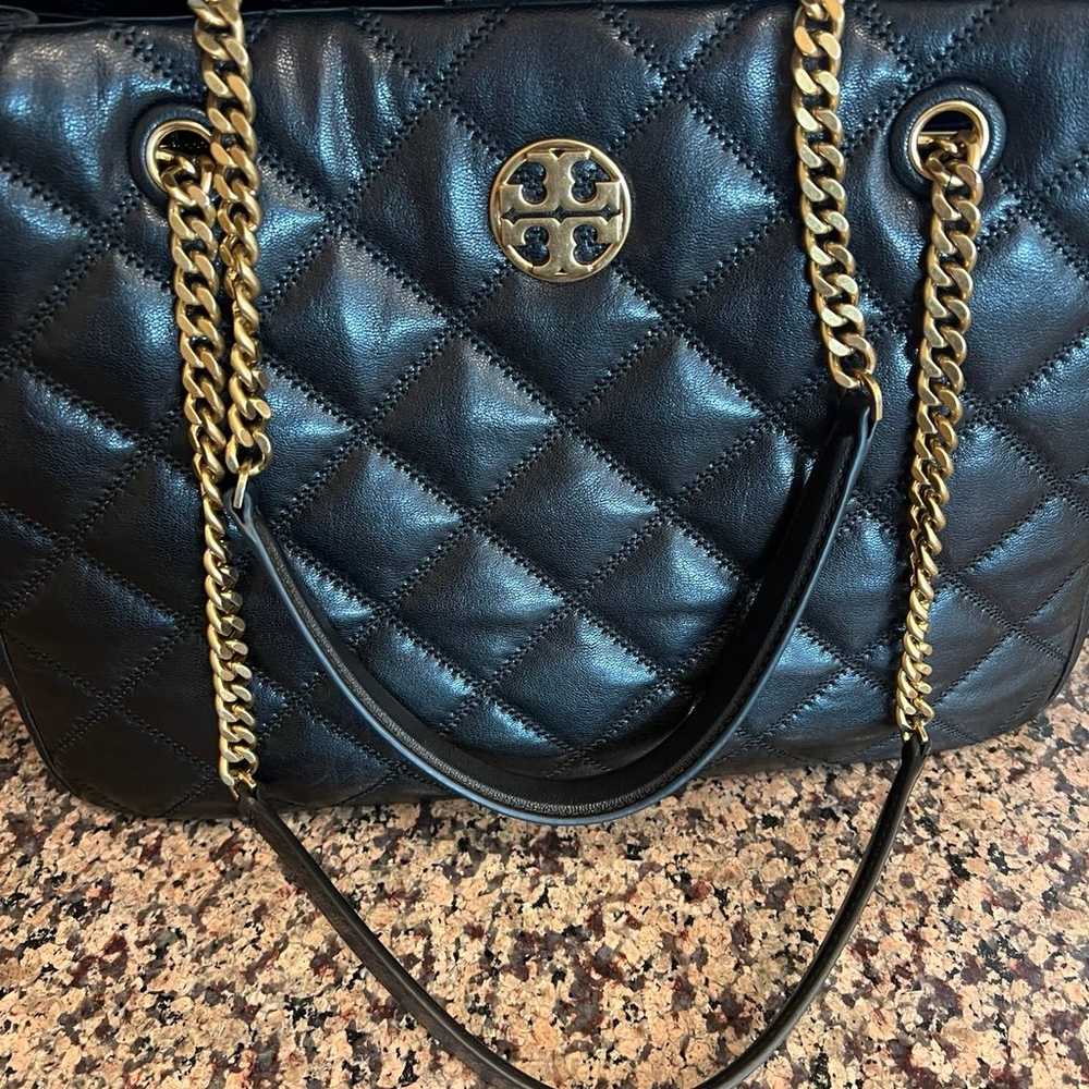 Tory Burch 148250 Willa Black Diamond Quilted wit… - image 2