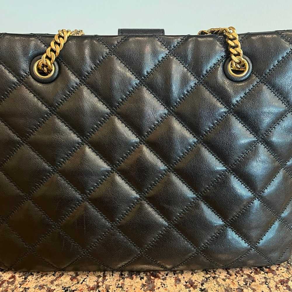 Tory Burch 148250 Willa Black Diamond Quilted wit… - image 3