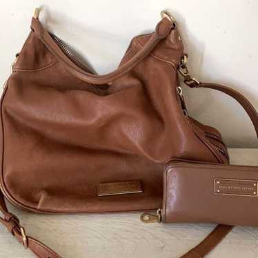 Marc Jacobs bag with matching wallet cognac
