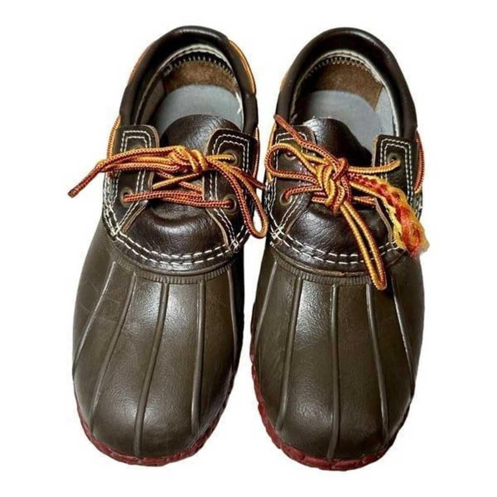 L.L. Bean Maine Rubber Unlined Moccasin Shoes Bro… - image 2