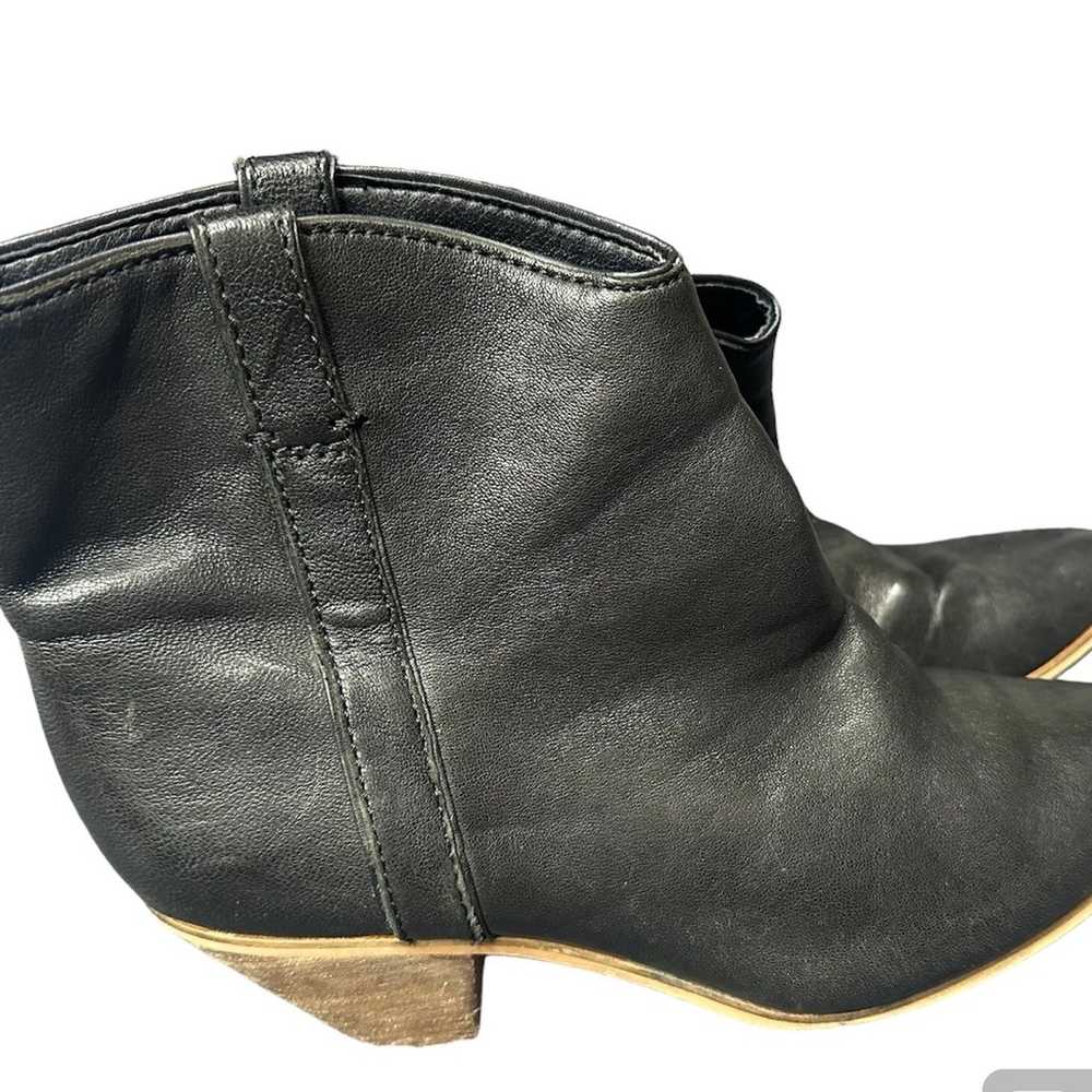 Frye women's leather black ankle booties size 9 G… - image 2