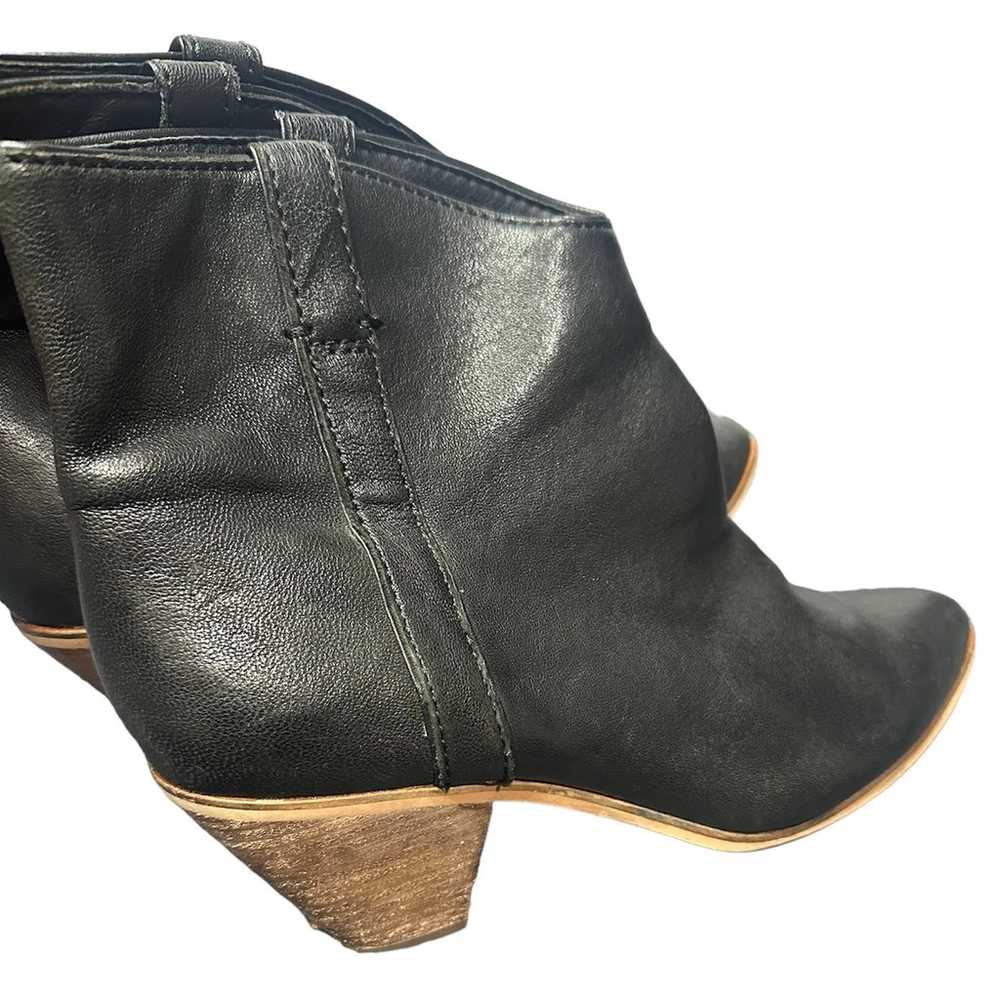 Frye women's leather black ankle booties size 9 G… - image 5