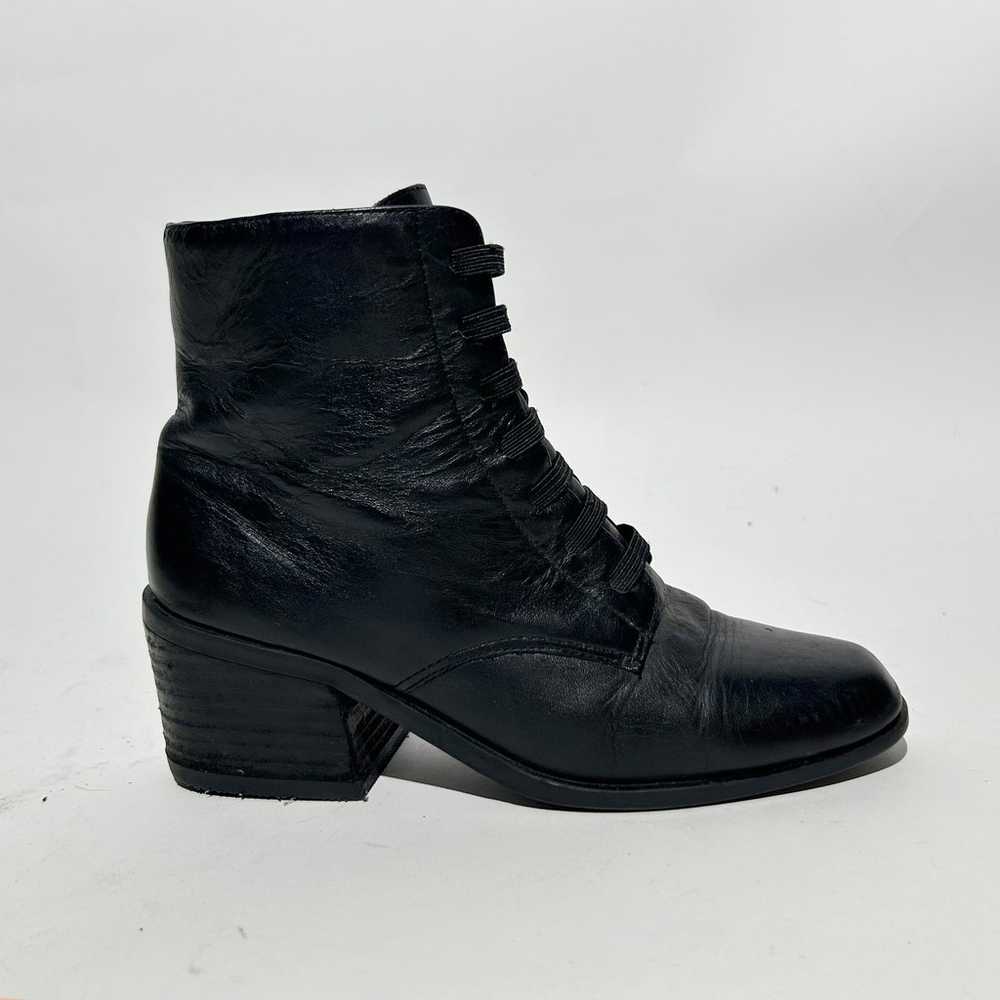 VINTAGE 90's LEATHER LACEUP JUSTIN BOOTS - image 2