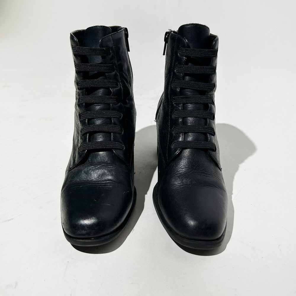 VINTAGE 90's LEATHER LACEUP JUSTIN BOOTS - image 6