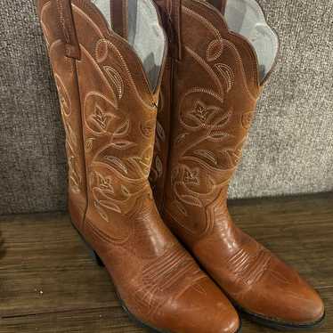 Ariat Womens Brown Heritage Leather Western Cowbo… - image 1