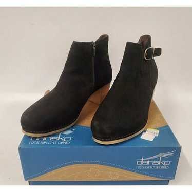 Dansko Ankle Boots Sz 8 Black Suede Ankle Boots Su