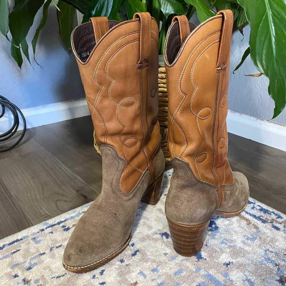 Vintage Cowboy Boots Dexter Western Boots Two ton… - image 6