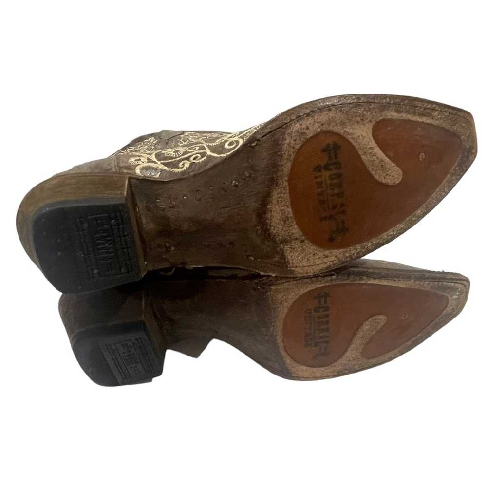 Corral Womens Brown Crater Bone Embroidery Cowgir… - image 9