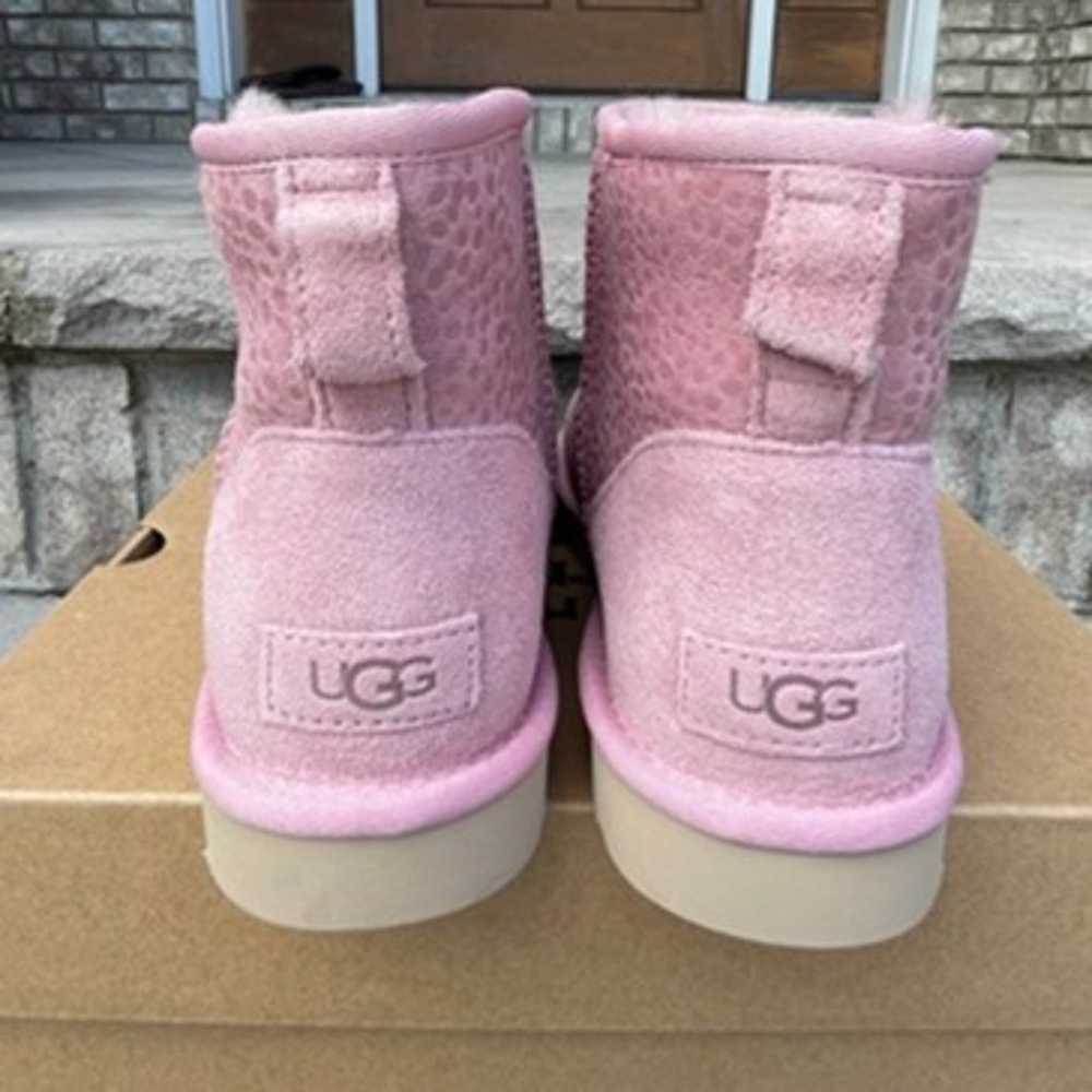 NEW UGG CLASSIC MINI BOOT Pink Sparkles 8 Women's… - image 6