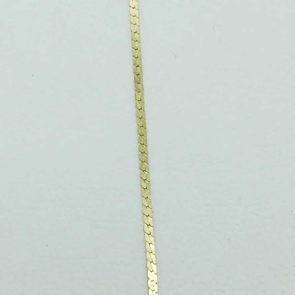 14K Serpentine Necklace - image 2