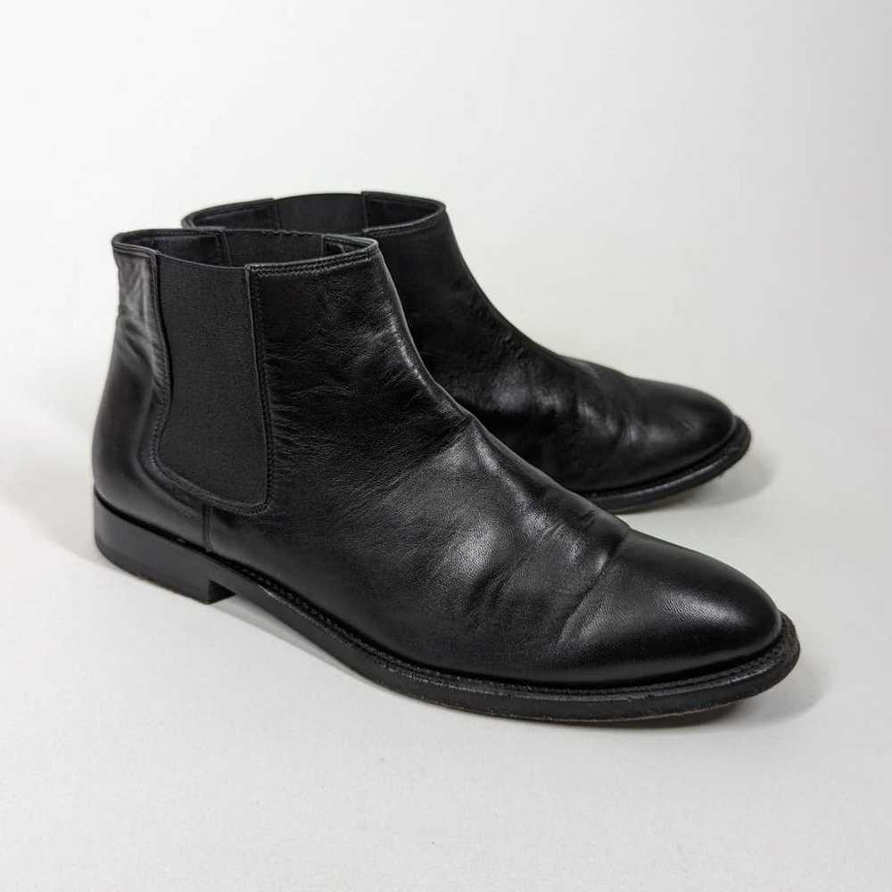 Jenni Kayne Black Leather Chelsea Boots Flat Size… - image 1