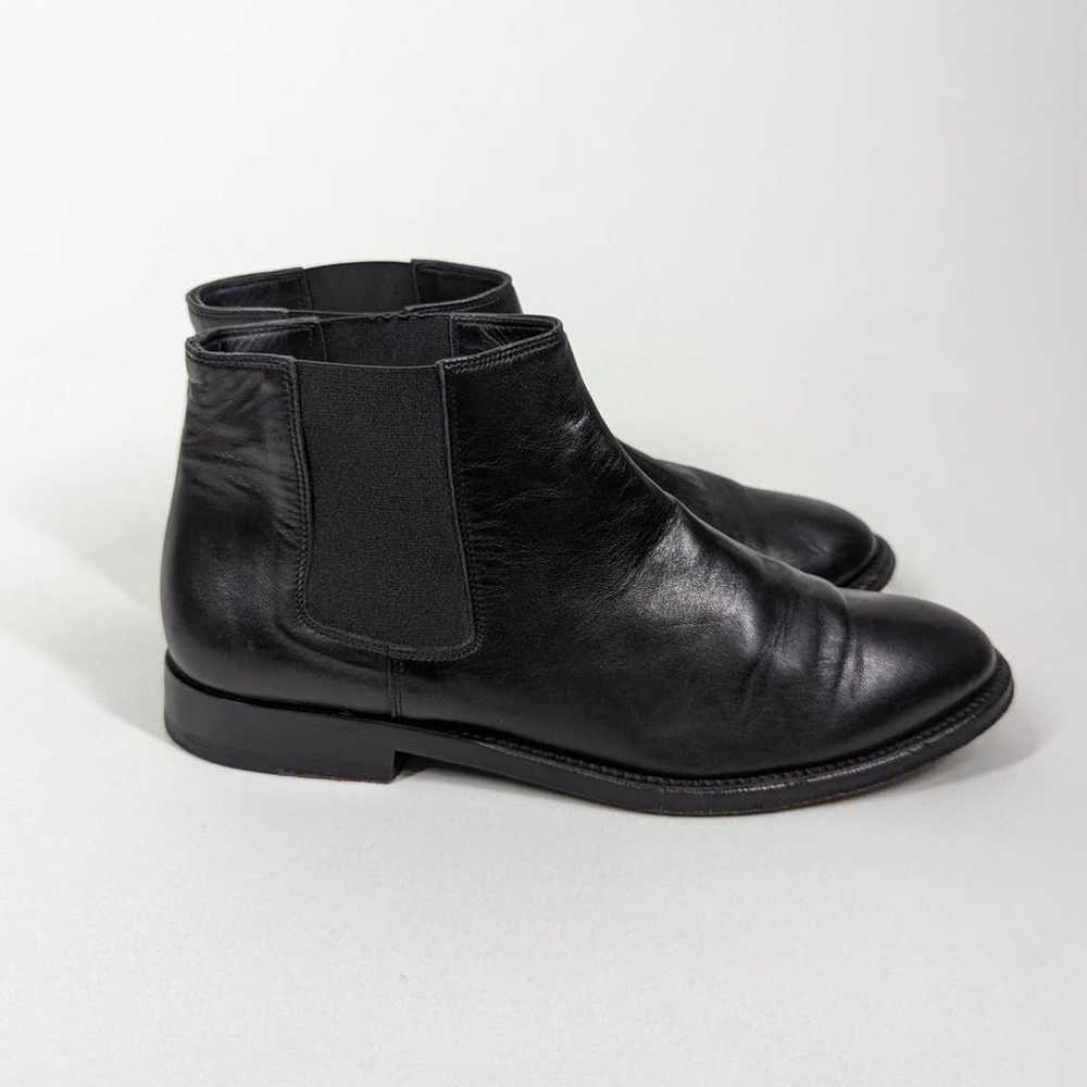 Jenni Kayne Black Leather Chelsea Boots Flat Size… - image 2