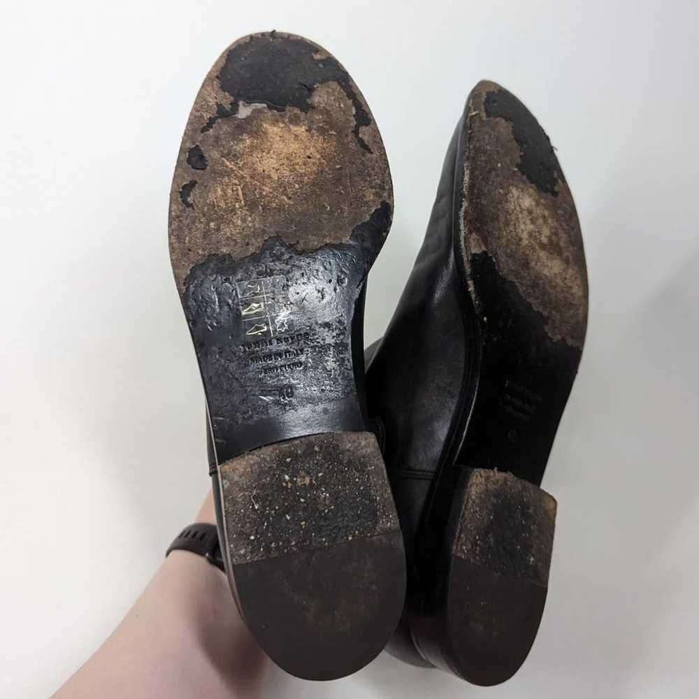 Jenni Kayne Black Leather Chelsea Boots Flat Size… - image 6