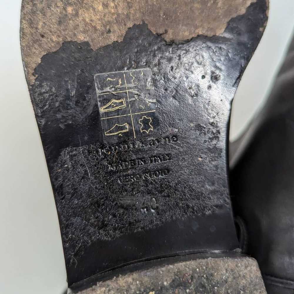 Jenni Kayne Black Leather Chelsea Boots Flat Size… - image 7
