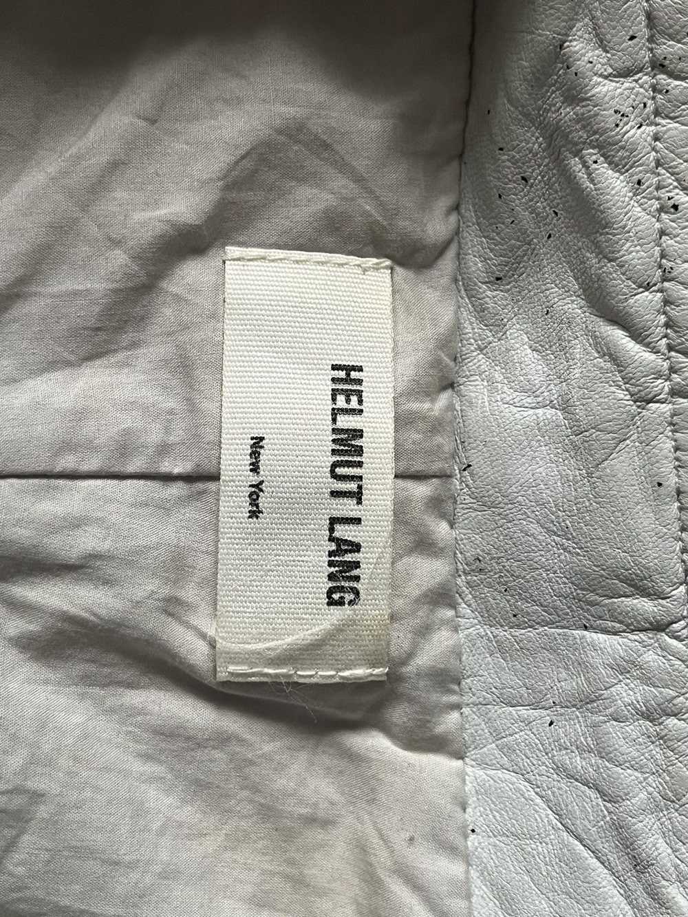 Helmut Lang Lambskin Moto Jacket with Zipper Crop… - image 11